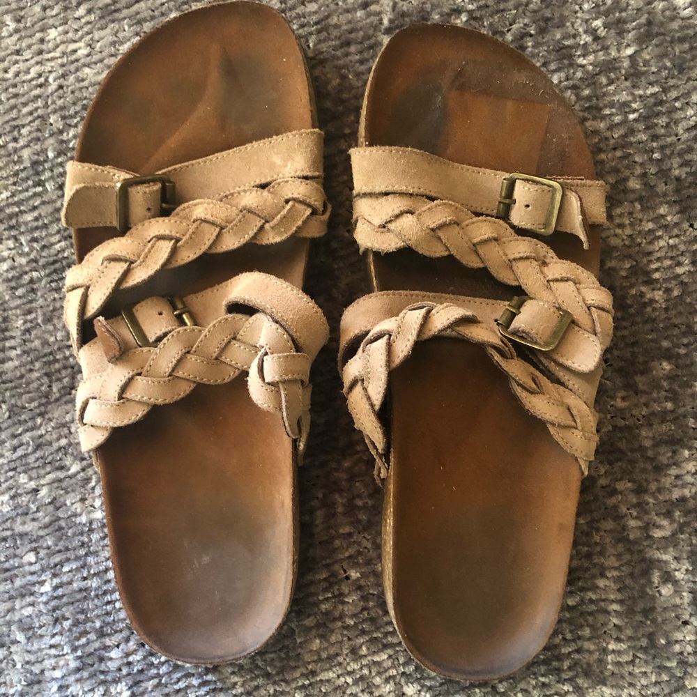 Braided maybe Birkenstock Sandals